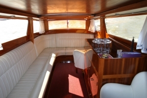 Interior of a wodden boat