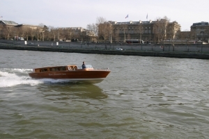 River Limousine sailing in Paris on the Seine river